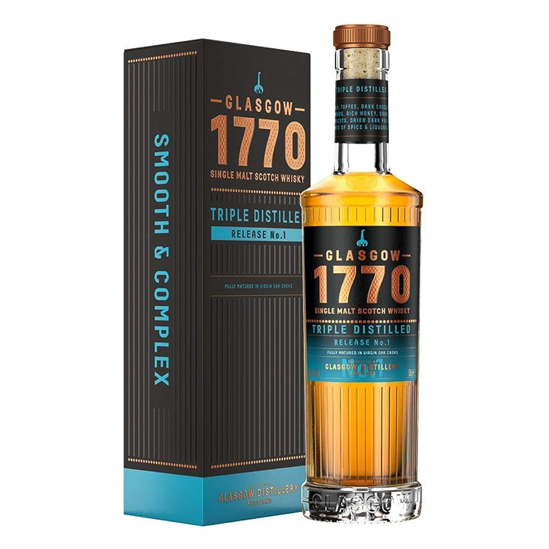 GLASGOW 1770 TRIPLE DISTILLE S-MALT 500ml