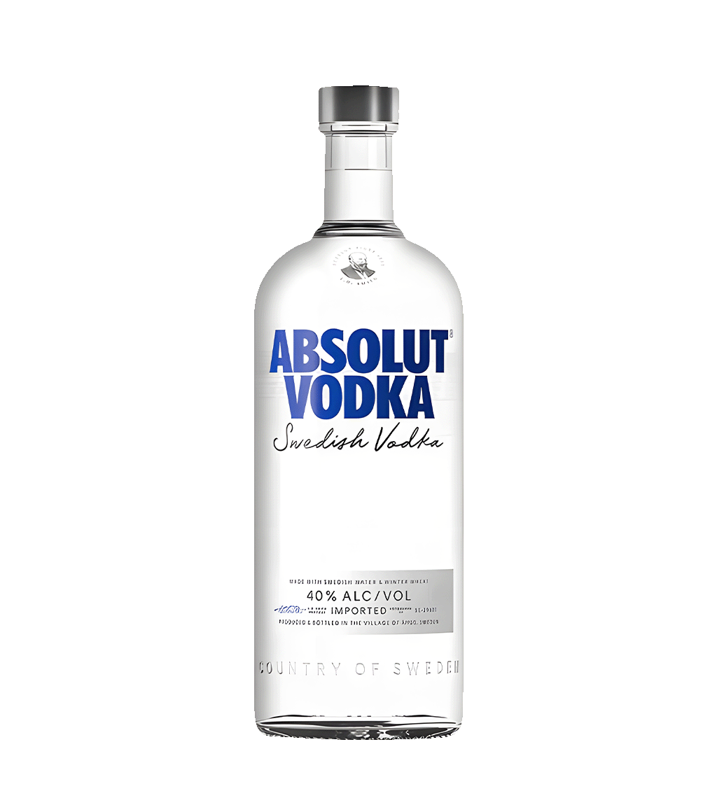 Absolut Blue Vodka 1.14L clear glass bottle premium Swedish vodka