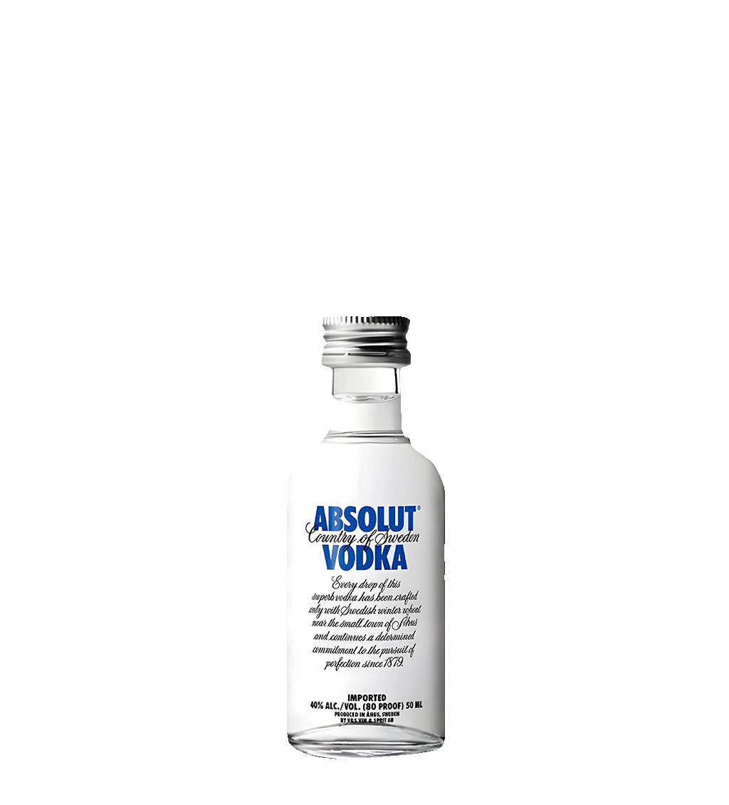 Absolut Vodka Blue 50ml mini bottle classic vodka