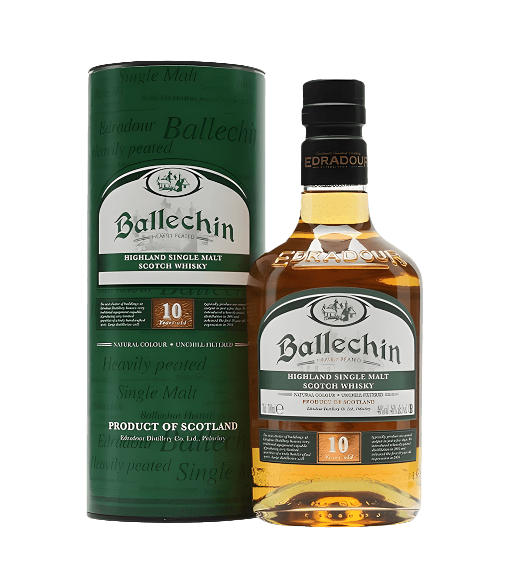 BALLECHIN 10YRS HEAVILLY PEATED 70CL
