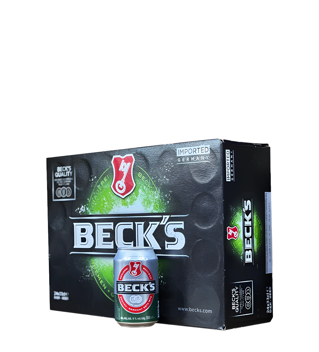 Becks Beer Can 33CL - CASE (24PC)