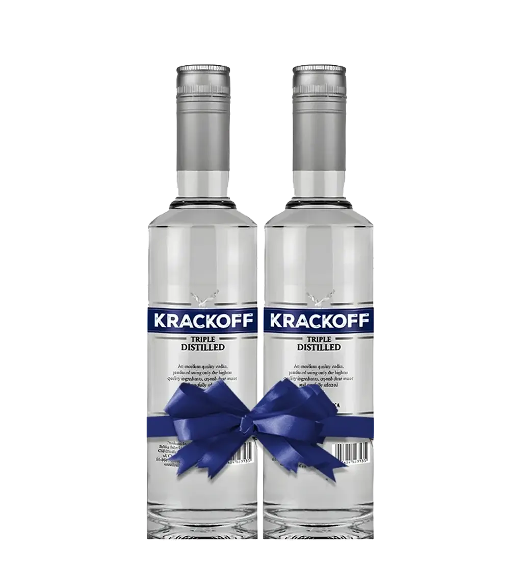 Krackoff Triple Distilled Vodka Pack of 2