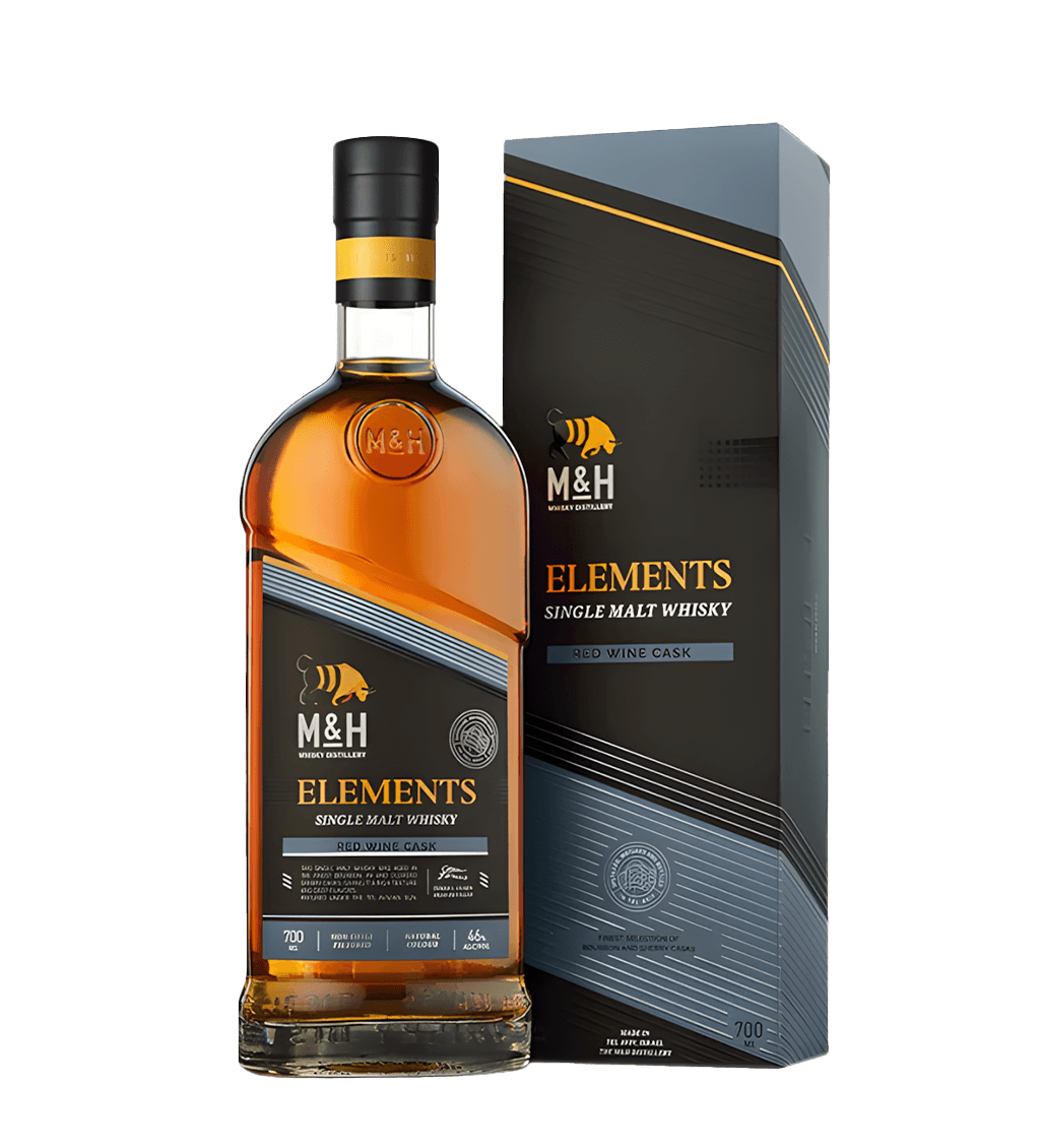 M&H Elements Wine Cask S-Malt 70CL