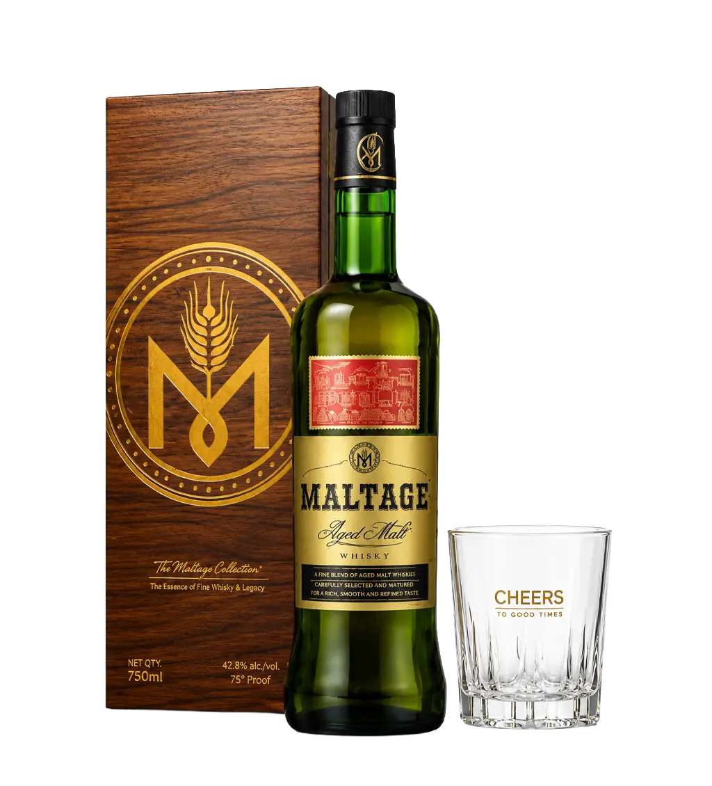 Maltage Aged Malt Whisky With Glass 750ml