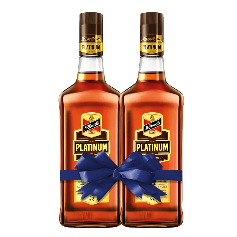 McDowell's No 1 Platinum Whisky Pack of 2