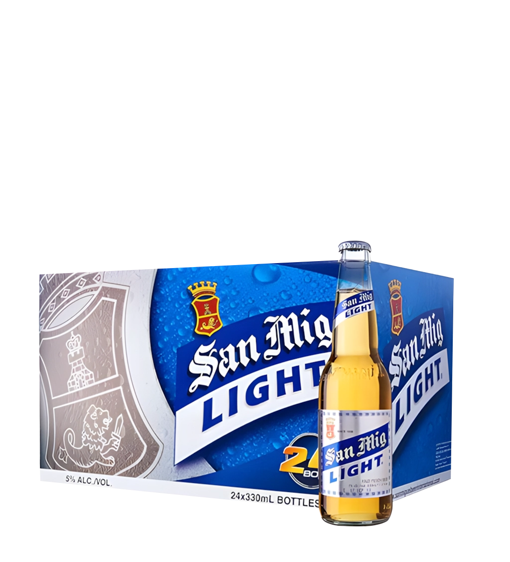 San Miguel Light Beer Btl 33CL - CASE (24PC)