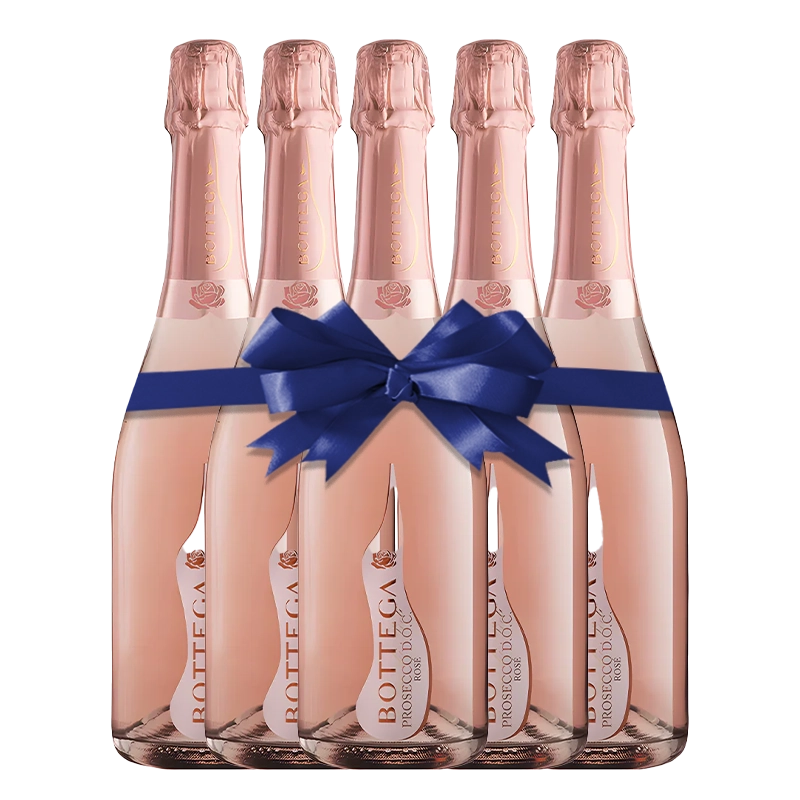 Bottega Poeti Prosecco Rose Pack of 5