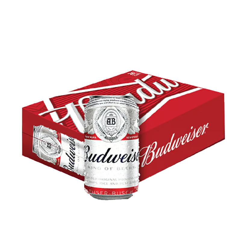 Budweiser Beer Can 355ml - CASE (24PC)