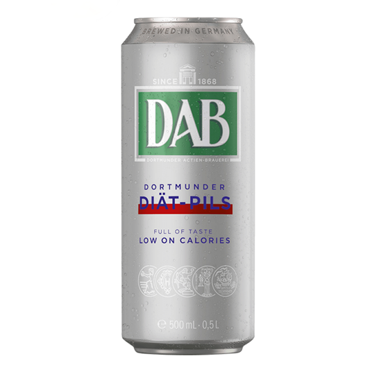 DAB Diat Pils Silver Beer Can 500ml