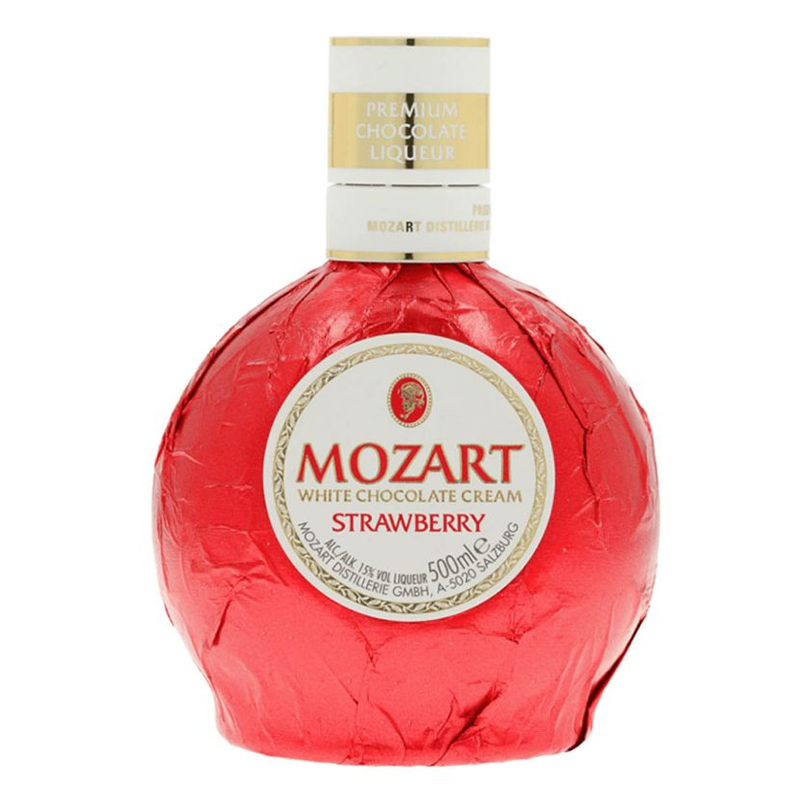 Mozart White Chocolate Strawberry Cream Liqueur 500ml