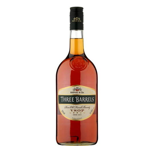 Three Barrels VSOP Brandy 1L