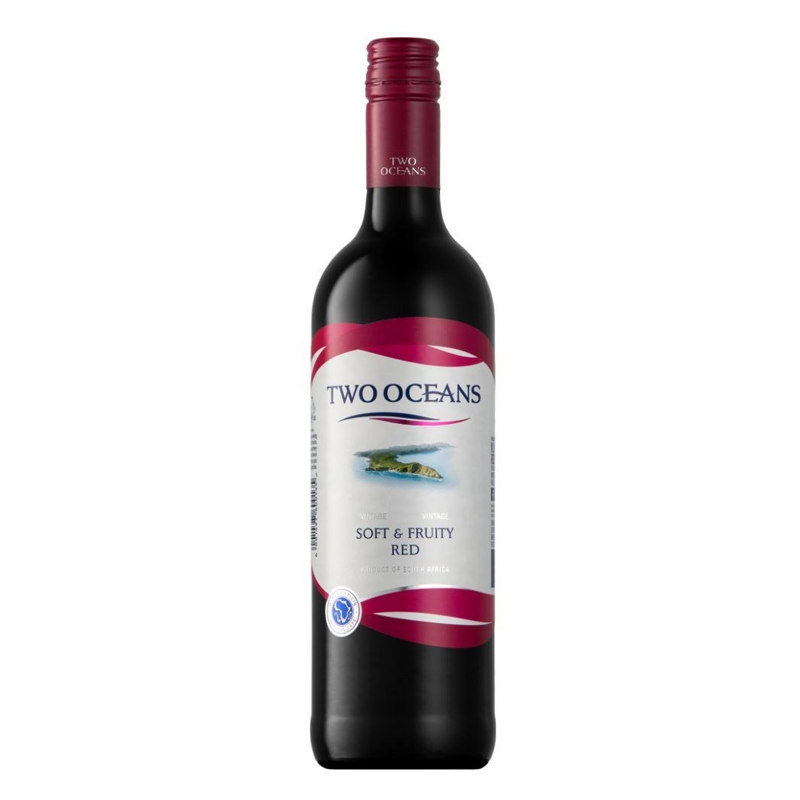 Two Oceans Soft & Fruity Red 75CL