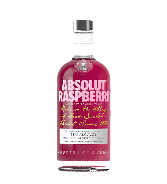 Absolut Vodka Raspberry 75cl bottle raspberry flavored vodka