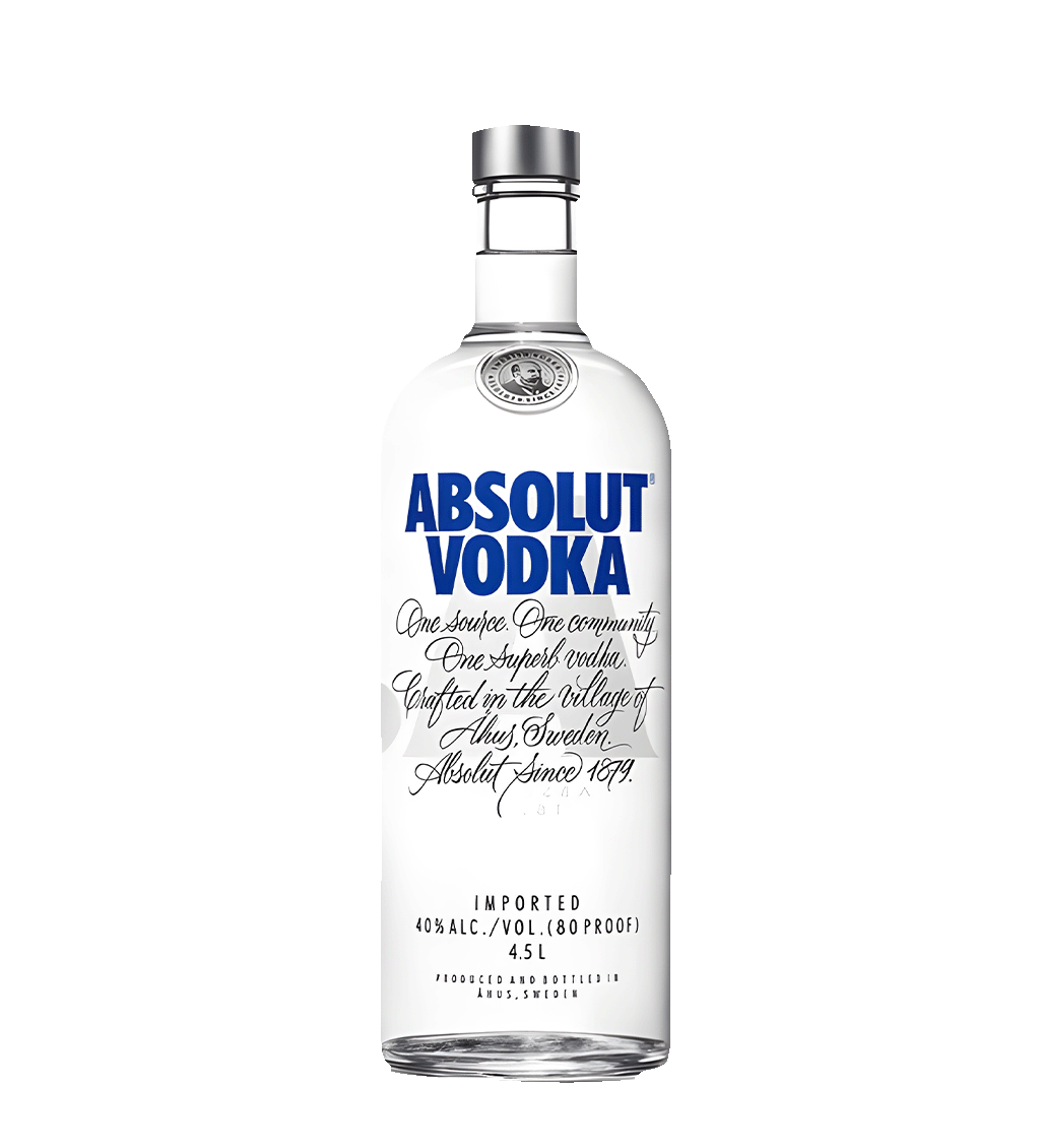 Absolut Vodka Blue 4.5L large bottle premium Swedish vodka