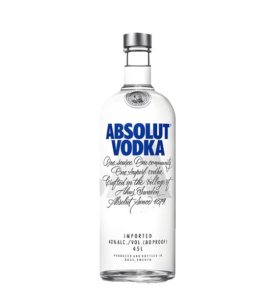 Absolut Vodka Blue 4.5L large bottle premium Swedish vodka