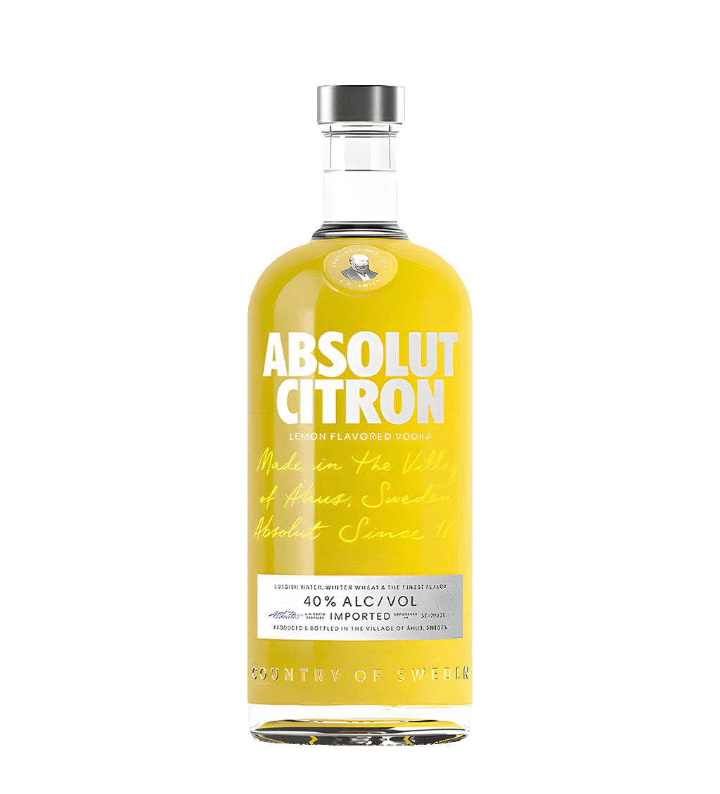 Absolut Vodka Citron 1L bottle citrus flavored vodka