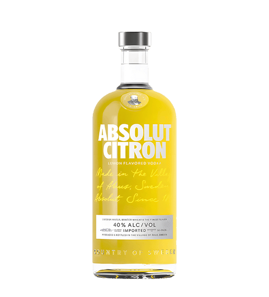 Absolut Vodka Citron 1L bottle citrus flavored vodka