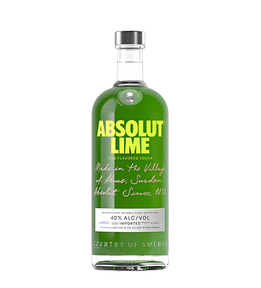 Absolut Vodka Lime 1L bottle lime flavored vodka
