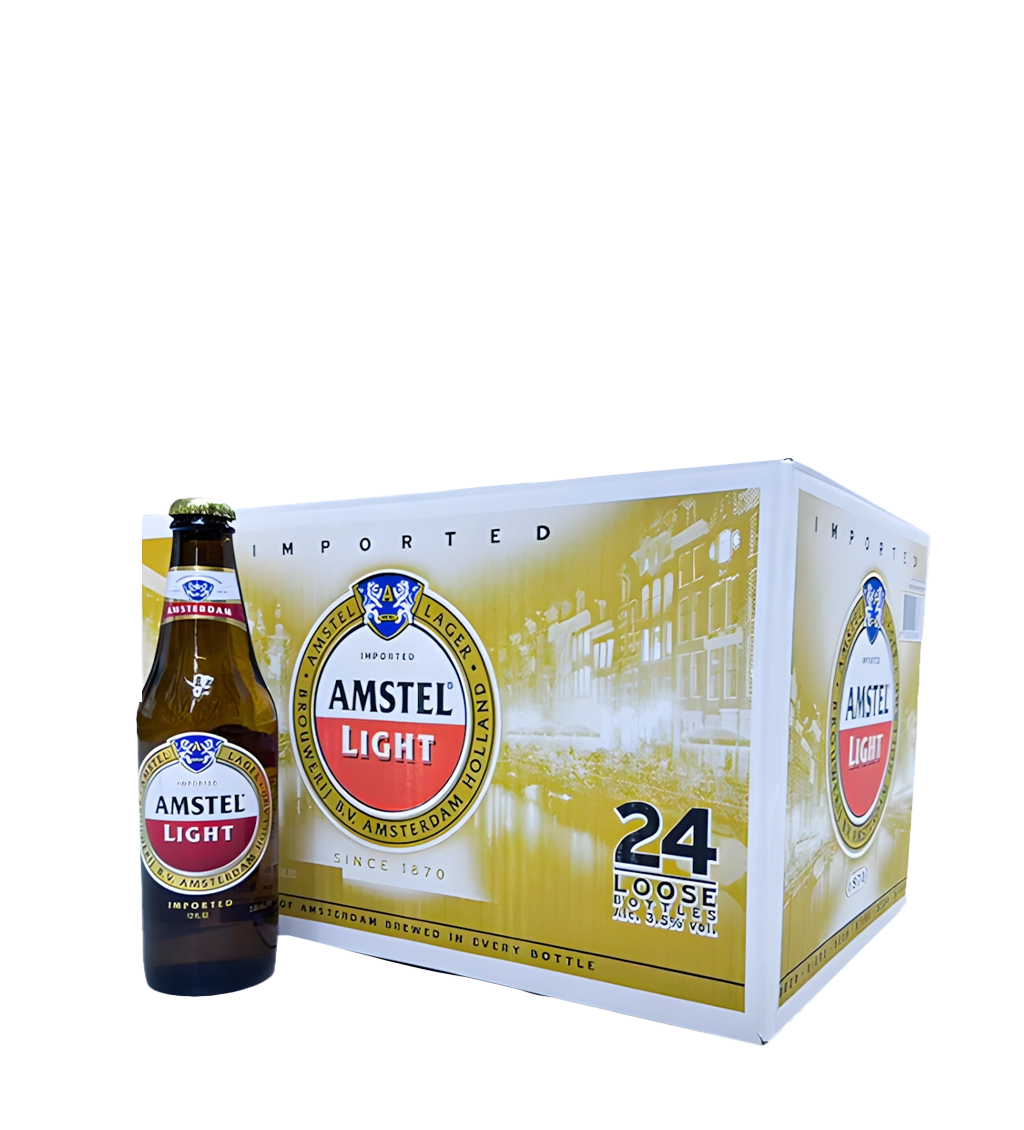Amstel Light Beer Bottle 35.5CL - CASE (24PC)