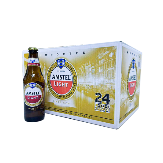 Amstel Light Beer Bottle 355ml - CASE (24PC)