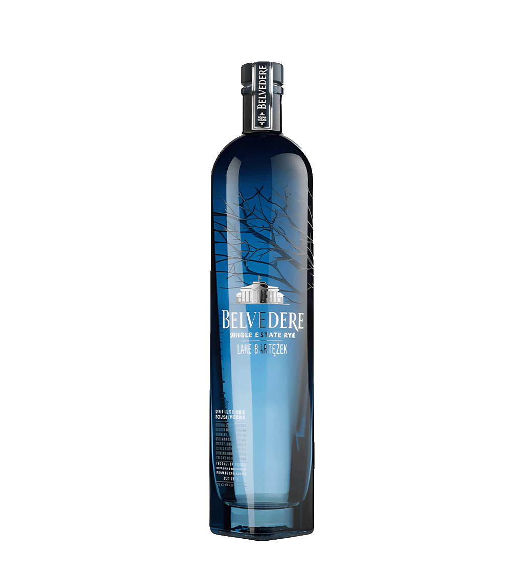 Belvedere Lake Bartezek Single Estate Vodka 70cl Polish rye vodka
