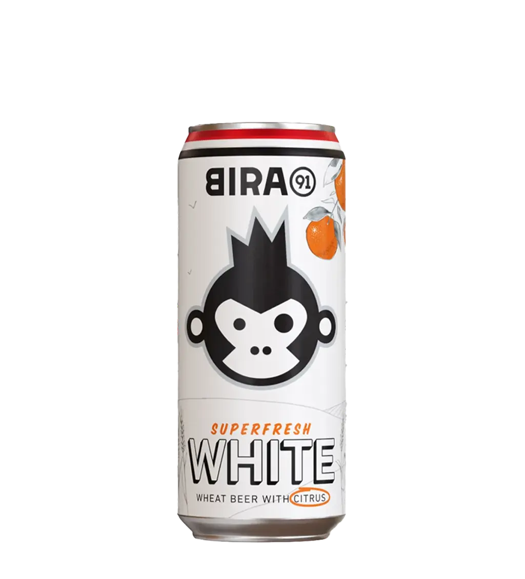 Bira 91 White Beer Can 500ml