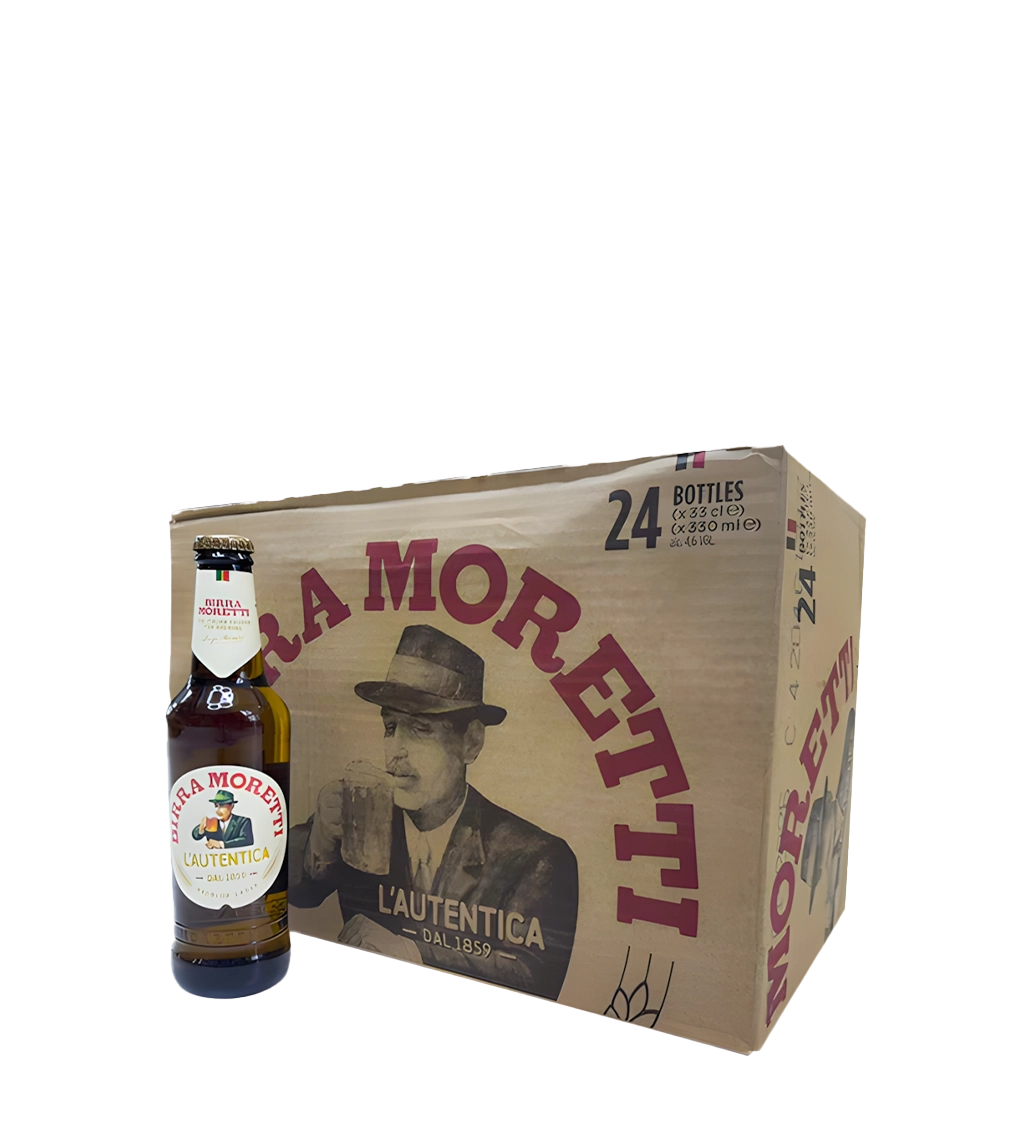 Birra Moretti Beer Bottle 33CL - CASE (24PC)