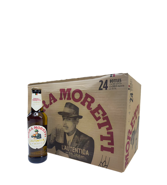 Birra Moretti Beer Bottle 33CL - CASE (24PC)