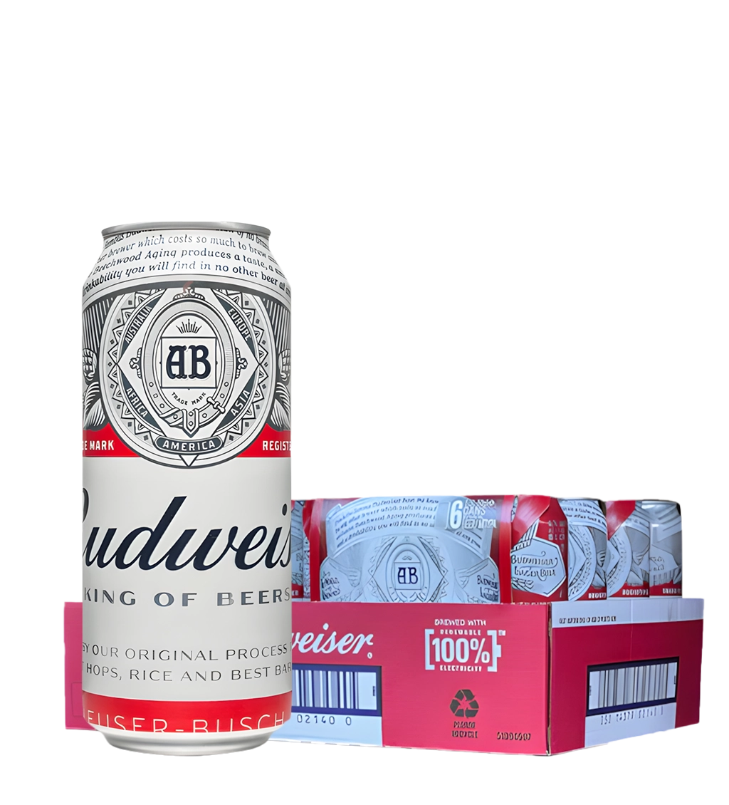 Budweiser Beer Can 50CL - CASE (24PC)