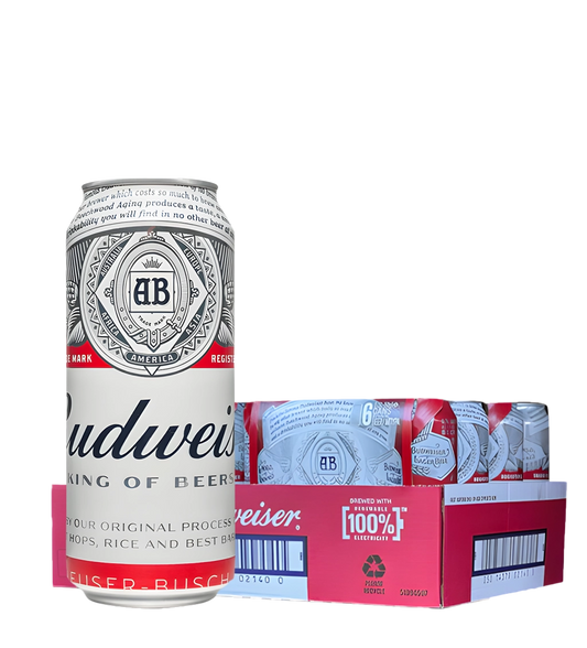 Budweiser Beer Can 500ml - CASE (24PC)