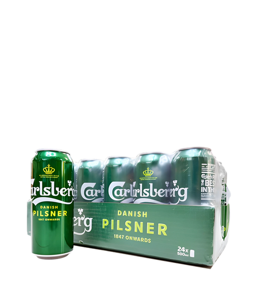Carlsberg Beer 500ml Can - CASE (24PC)