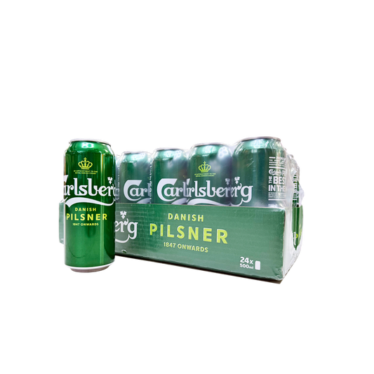 Carlsberg Beer 500ml Can - CASE (24PC)