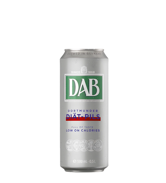 DAB Diat Pils Silver Beer Can 500ml