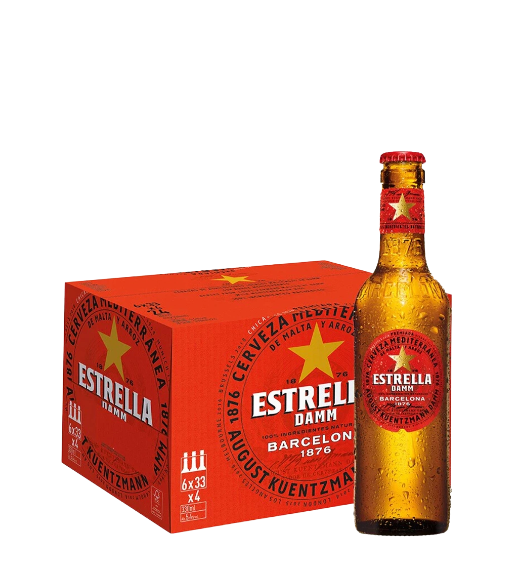 Estrella Damm Beer Bottle 330ml