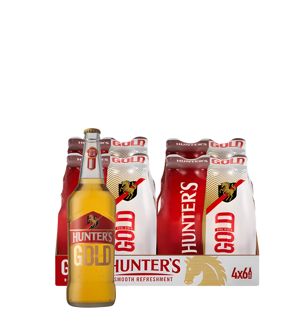 Hunters Gold 330ml Bottle Case 24pc