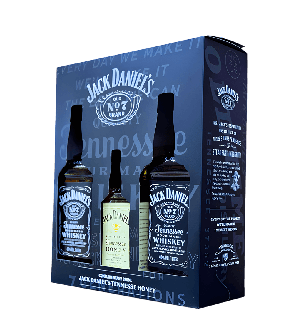 Jack Daniel 2LTR + 35CL Honey Whisky Pack