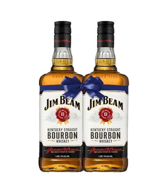 Jim Beam Bourbon 1L Pack of 2