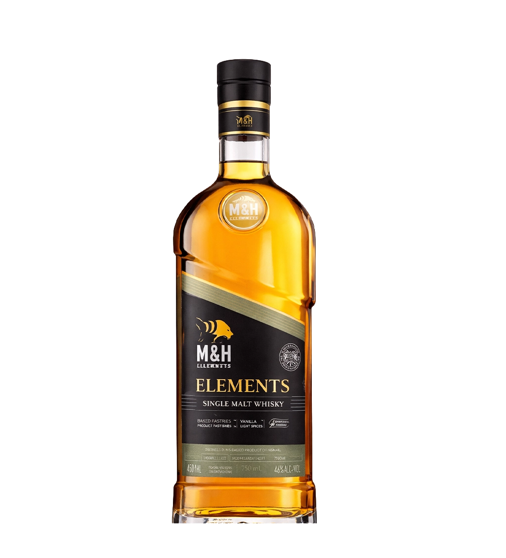 M&H Elements Peated Cask Single Malt 700ml