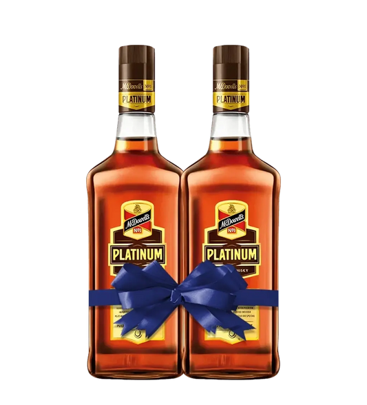 McDowell's No 1 Platinum Whisky Pack of 2
