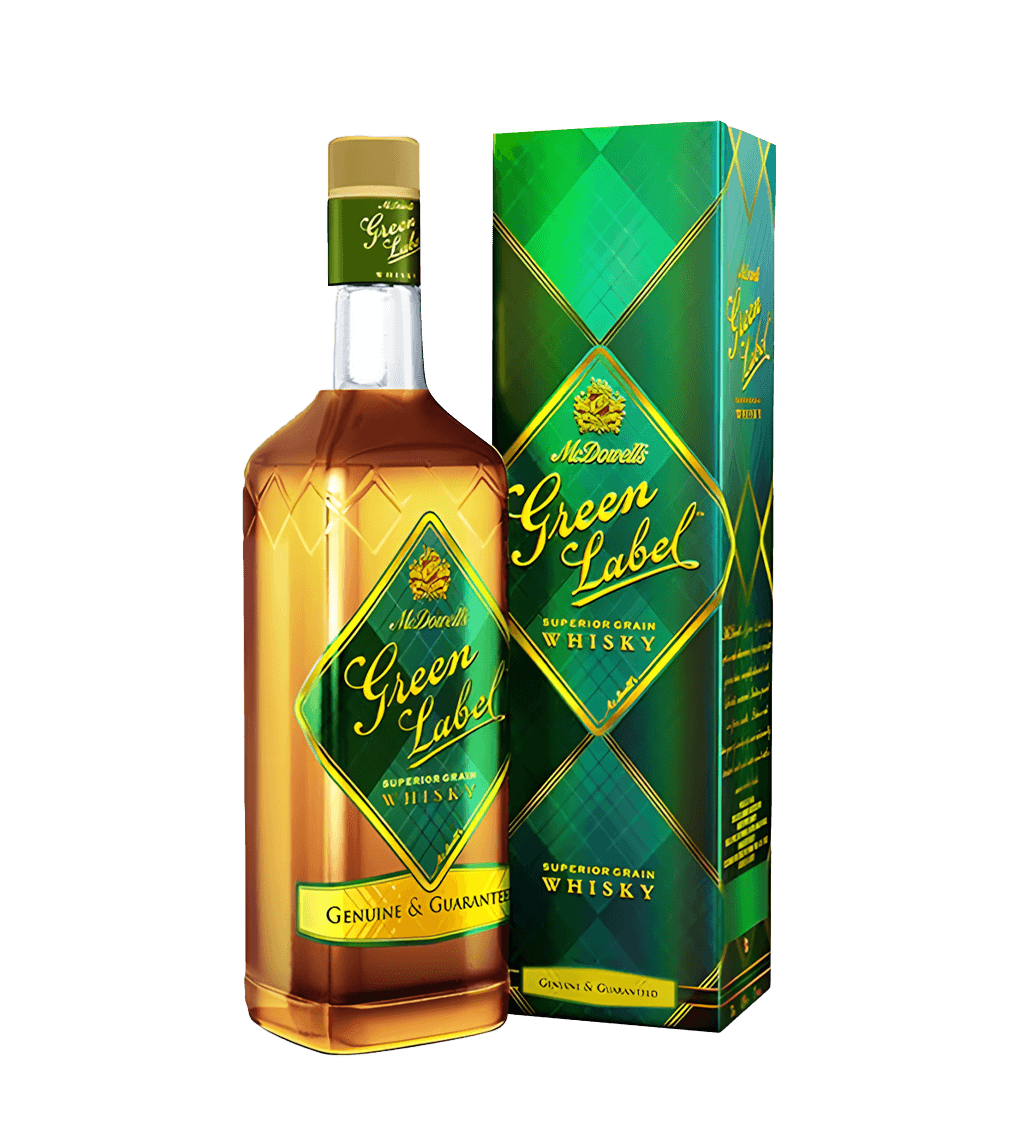 MrDowells Green Label Whisky 75CL