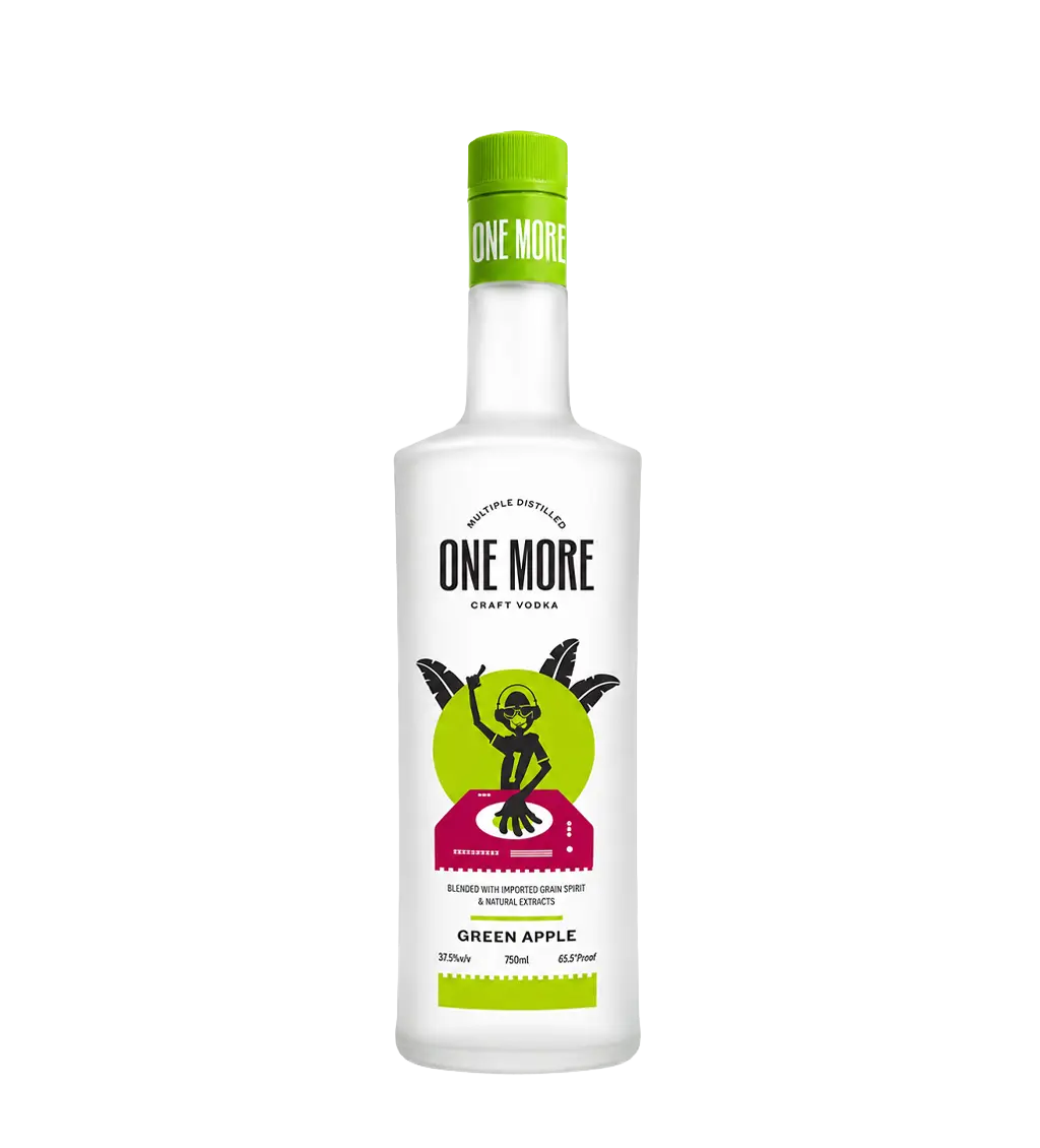 One More Craft Green Apple Vodka 750ml