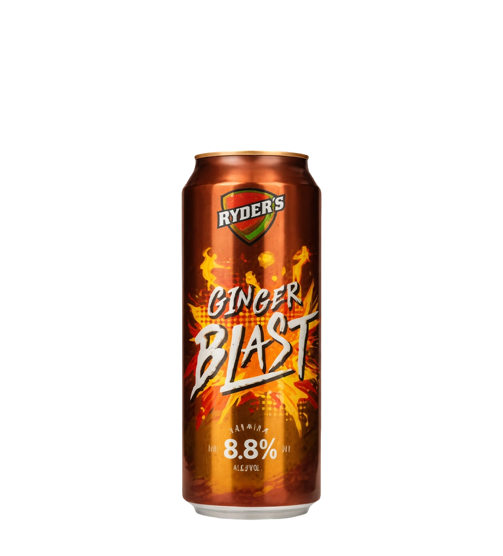 Ryders Ginger Blast Beer Can 500ml