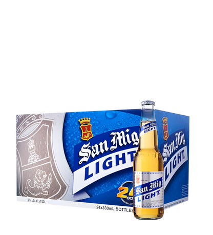 San Miguel Light Beer Bottle 330ml