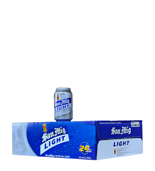 San Miguel Light Beer Can 330ml - CASE (24PC)