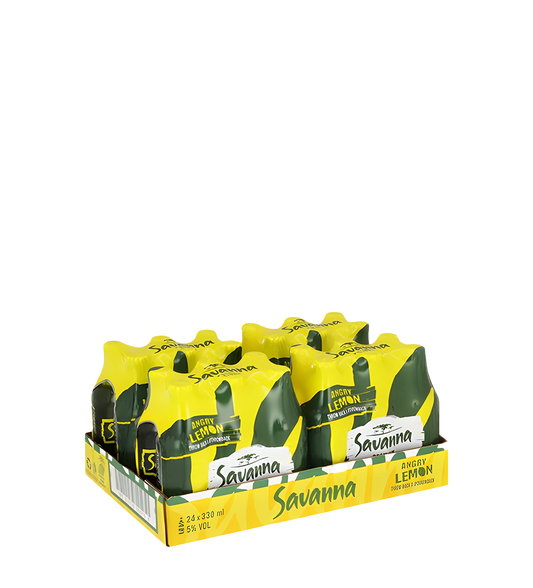 Savanna Cider Angry Lemon 33 CL Btl - CASE (24PC)