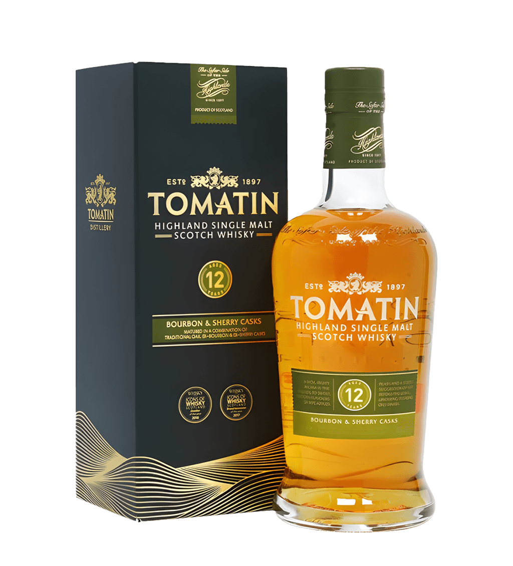 TOMATIN 12 YEAR OLD 43% 70CL
