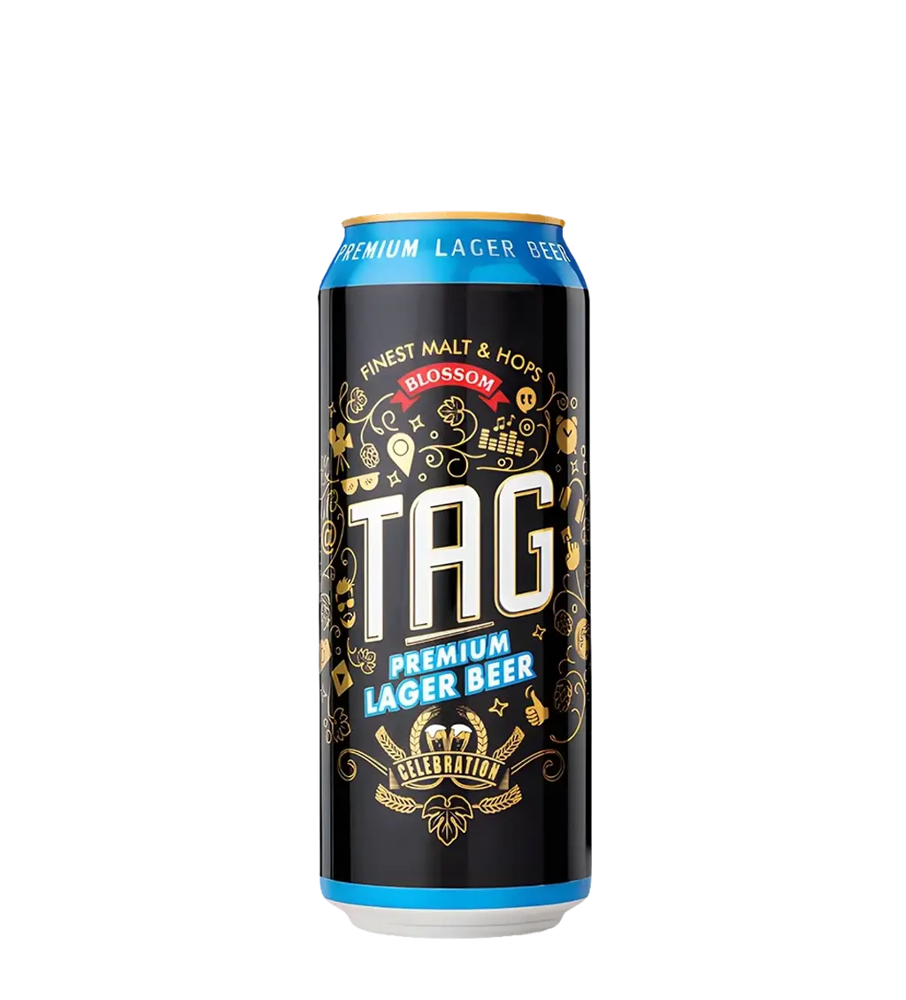 Tag Premium Lager Beer Can 500ml