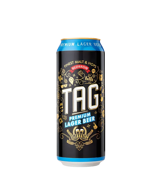 Tag Premium Lager Beer Can 500ml