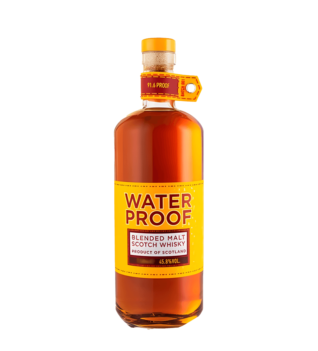 WATERPROOF BLENDED SCOTCH WHISKY 70CL