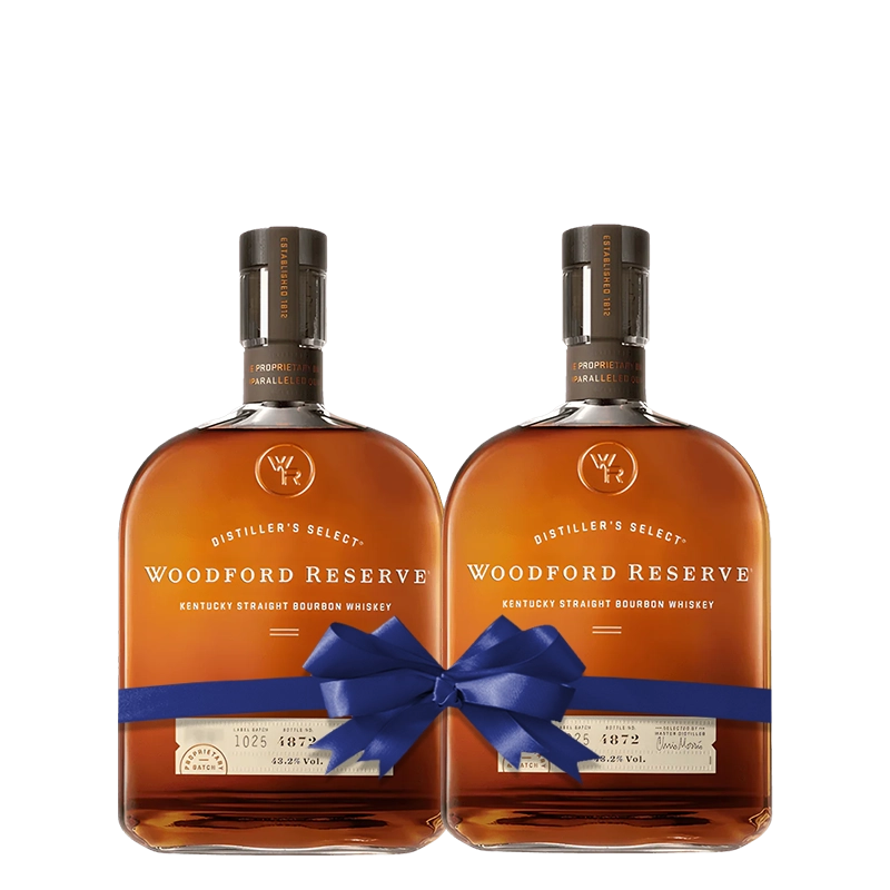 Woodford Reserve Bourbon 1L Pack of 2